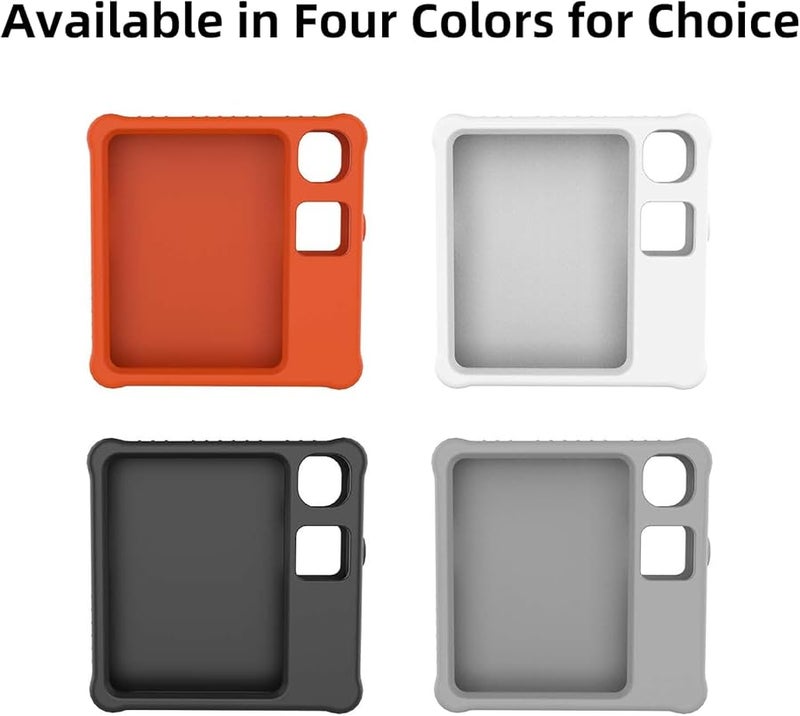 حالة السيليكون البيضاء مع واقيات الشاشة وسير للغطاء الواقي للأرنب R1 - Image 3